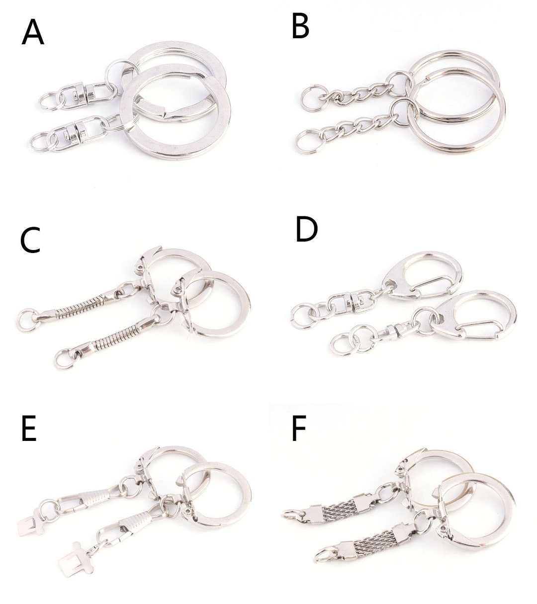 (Pack of 2 Pcs) Magnetic Hook Chain Key Holder Keep Keychains， Ring Holder  Jewelry Rack Hook - Without Drilling - attached to any metal surfacr，such
