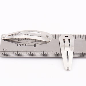 30pcs Snap Clips 1&quot;1/2&quot;inch (39mm) Hair Clips Blanks Wholesale clips metal hair clip barrette clips clips Hair Accessory