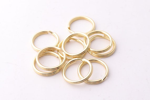 50pcs Bulk Split Rings 15mm Gold Split Rings Jump Rings Double Loop Split  Rings Bulk Jump Rings Jewlery Findings Jewelry Making -  Denmark