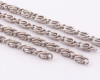 Twisted chains 4mm(w) silver chain bulk Chain Twist chain Jewelry Making Chains