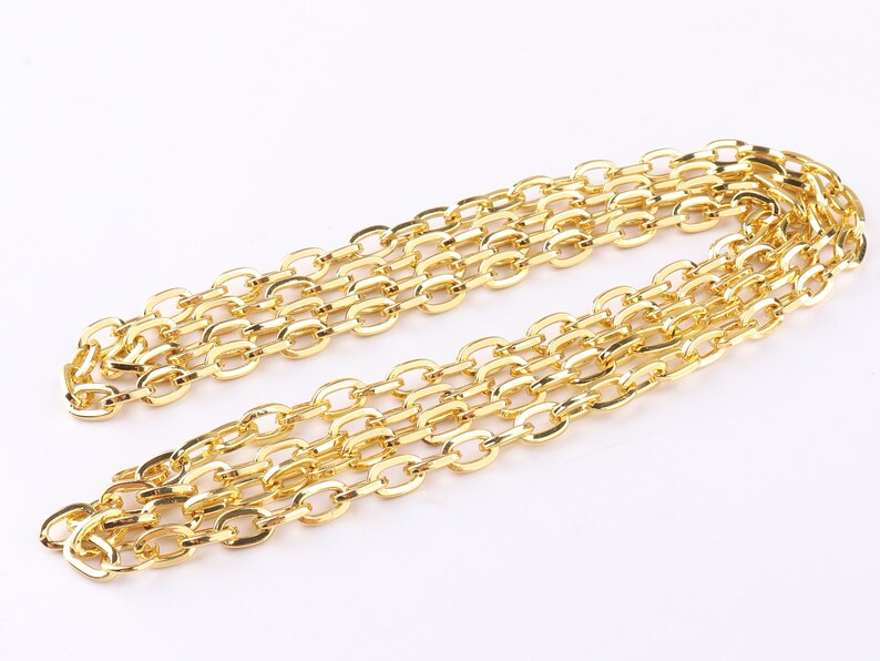 Gold Chain Bag Cable Chain Purse Shoulder Chain Bag Strap Etsy