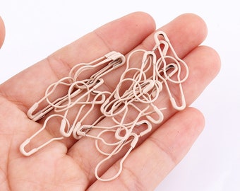 100pcs Safety Pins light pink Coiless Safety Pins Bulb Safety Pins Pear safety pins knitting pin Removable Stitch Markers