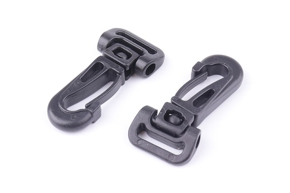 Plastic Trigger Clips Hooks Swivel Snap Hooks Lobster Clasps Rotate Buckles Multi-size Bag Belt Strap Buckle 35 mm