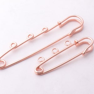 Large Safety Kilt Skirt Blanket Shawl Pins Silver and Gold Coloured 2.5 and  3 Inch 
