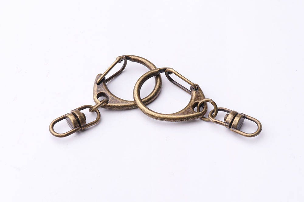 Keychain With Clip Gold Key Chain Supplies Swivel Clasp Snap Clip