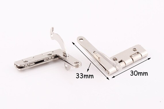 4pcs Box Hinge Silver Quadrant Hinge Metal Box Hinges Jewelry Box