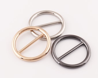 Hebilla de plata hebilla hebilla hebillas hebilla hebilla hebilla ajustable hebilla redonda metal diapositiva hebilla ajustable hebilla deslizante para bolsos fingdings 4pcs