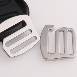 25mm/ 38mm G Hooks Strap Slider Belt Adjuster Backpack Buckle Black Metal G Hook Strap Buckle For 1&#39;&#39; inch(25mm)webbing Silver