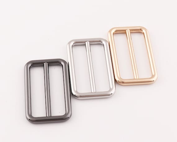 Rectangular Slider 1/" Buckle Movable Pin Adjuster Metal Anti-Brass 10 //20 pcs