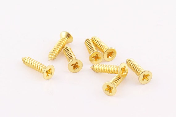 100pcs Screws Gold Rivets Drywall Screws Wood Screws Miniature