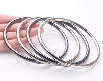 O Ring Bag Handles Big O Ring Buckles O Handle Purse Handle Handbag Hardware Alloy Rings Seamless 90mm(inner) 2pcs