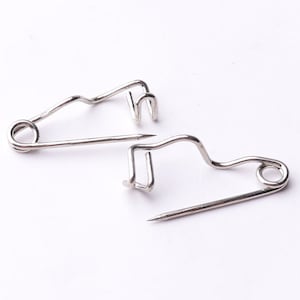 Silver Safety Pins,369 Mm Safety Pins Kilt Pins,craft Supplies Metal Safety  Pin for Clothes Decorations Creative Crafting 50 Pcs 