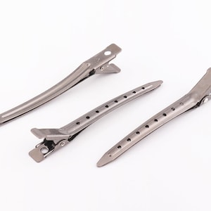 Gunmetal Clips Hair Clips Bulk  Clips  hair clips single prong clips metal hair clips DIY Hair Bows Clips