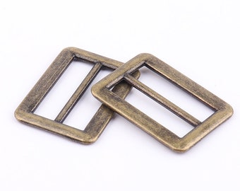6pcs Adjuster buckle 1"(25mm) Bronze Adjustable Slide Buckle Strap buckle Strap slider strap adjuster purse hardware