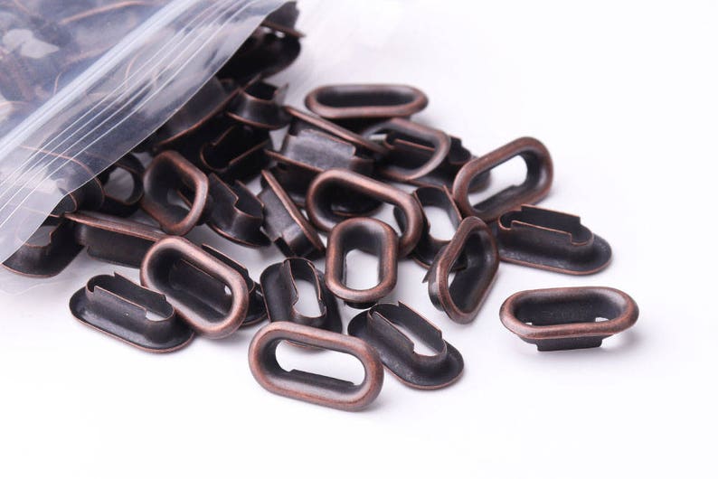 Leatherworking Sewing & Fiber 50set Oval Eyelet Grommets with washer