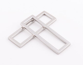 2"(50mm) Rectangle Buckle Rectangular Ring Wire Loops Rectangular Buckle Ring rectangle purse ring strap ring