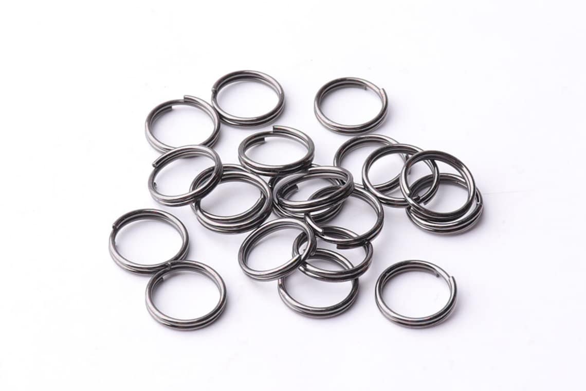 50pcs Split Jump Rings 10mm 15mm Double Loops Bulk Jump Rings Etsy
