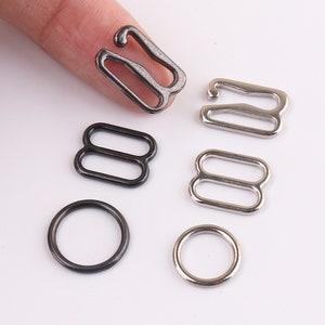 200Pcs Bra Adjuster Metal Underwear Adjustment Buckle Bra Hook and Sliders  Underwear Accessories