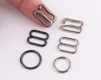 Bra Clasp Bra Adjustment Buckle Bra Strap Slider G Hooks for Swimwear or Bra making Condole belt buckle 20sets