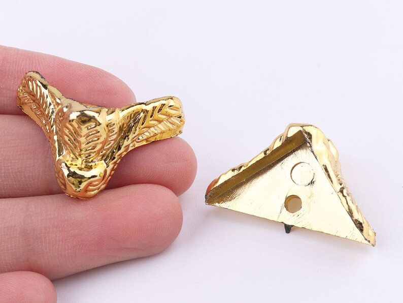 Gold Corner Protector Box Feet Corners Jewelry Box Feet Etsy