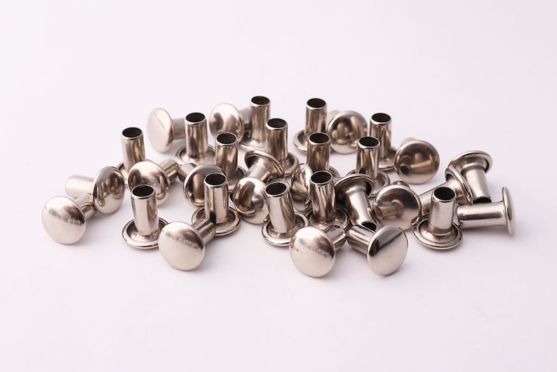 30pcs Silver Rivets 8mmw9mmh Single Cap Rivets Rapid Etsy