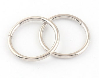1'' (25mm) O Ring Bag Handles Silver O Ring Buckles Handle Purse Handle Handbag Hardware Alloy Rings-6pcs