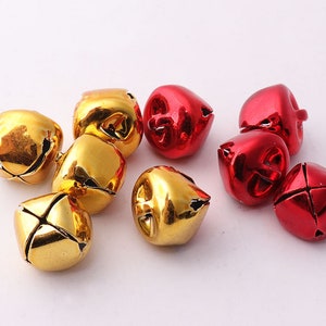 Mini Jingle Bells Colorful Bells Craft Bells Craft Supply Jewelry Supply  Gift for Crafter Christmas Craft Supply Bag of 100 