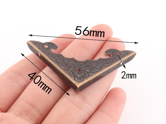 Corner Protector Metal Corners Book Protect Corners Wooden Box Corners  Photo Frame Corner Bronze 40mm 30pcs 