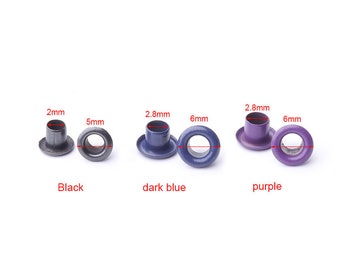 200pcs Eyelet Grommets Small Eyelets tiny Eyelets Brass Grommets Eyelets for Bead Cores Clothes Leather Canvas