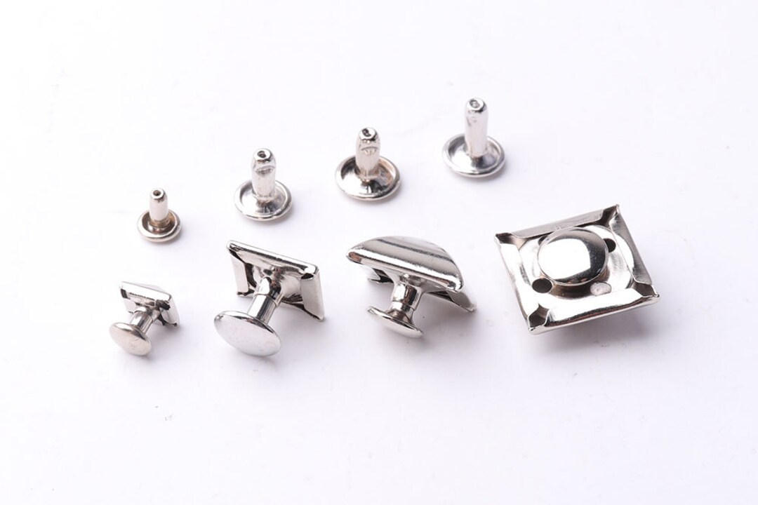 Pyramid Stud Rivet 30pcs Pyramid Rivets Studs 7mm 12mm 15mm 17mm Rapid Rivets Punk Rock ...