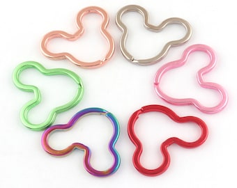 Bulk Jump Rings Split Ring Double Loop Rings Jewelry Split Keyrings Keychain ring Key fob key ring for key chain Keyring findings