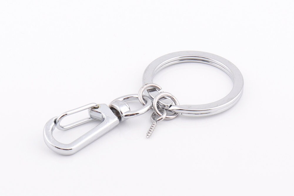6pcs swivel clasp with key ring Key Chain Swivel hook Split Etsy