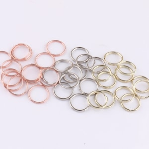 100pcs Bulk split rings 15mm Gold silver Split Rings jump rings Double Loop Split Rings Bulk Jump Rings jewlery findings jewelry making
