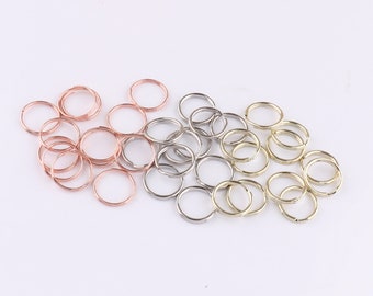 100pcs Bulk split anelli 15mm oro argento Split Anelli saltare anelli Double Loop Split Anelli Bulk Jump Anelli jewlery risultati gioielli fare