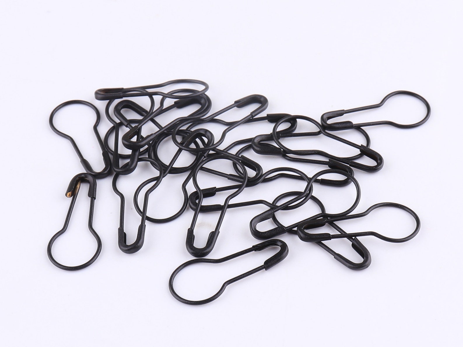Black Safety Pins Bulb Safety Pins Tag Pins Coiless Safety Etsy