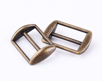 10pcs 5/8"(17mm) Adjuster buckle Bronze Adjustable Slide Buckle Strap buckle Strap slider strap adjuster purse hardware