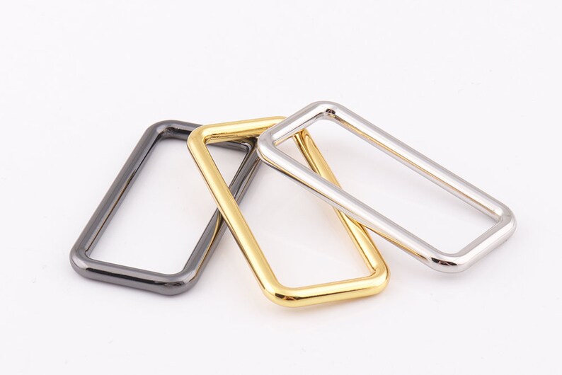 Rectangular Rings 1"1/2"inch(37mm) Rectangle Rings Strap Ring Metal ...