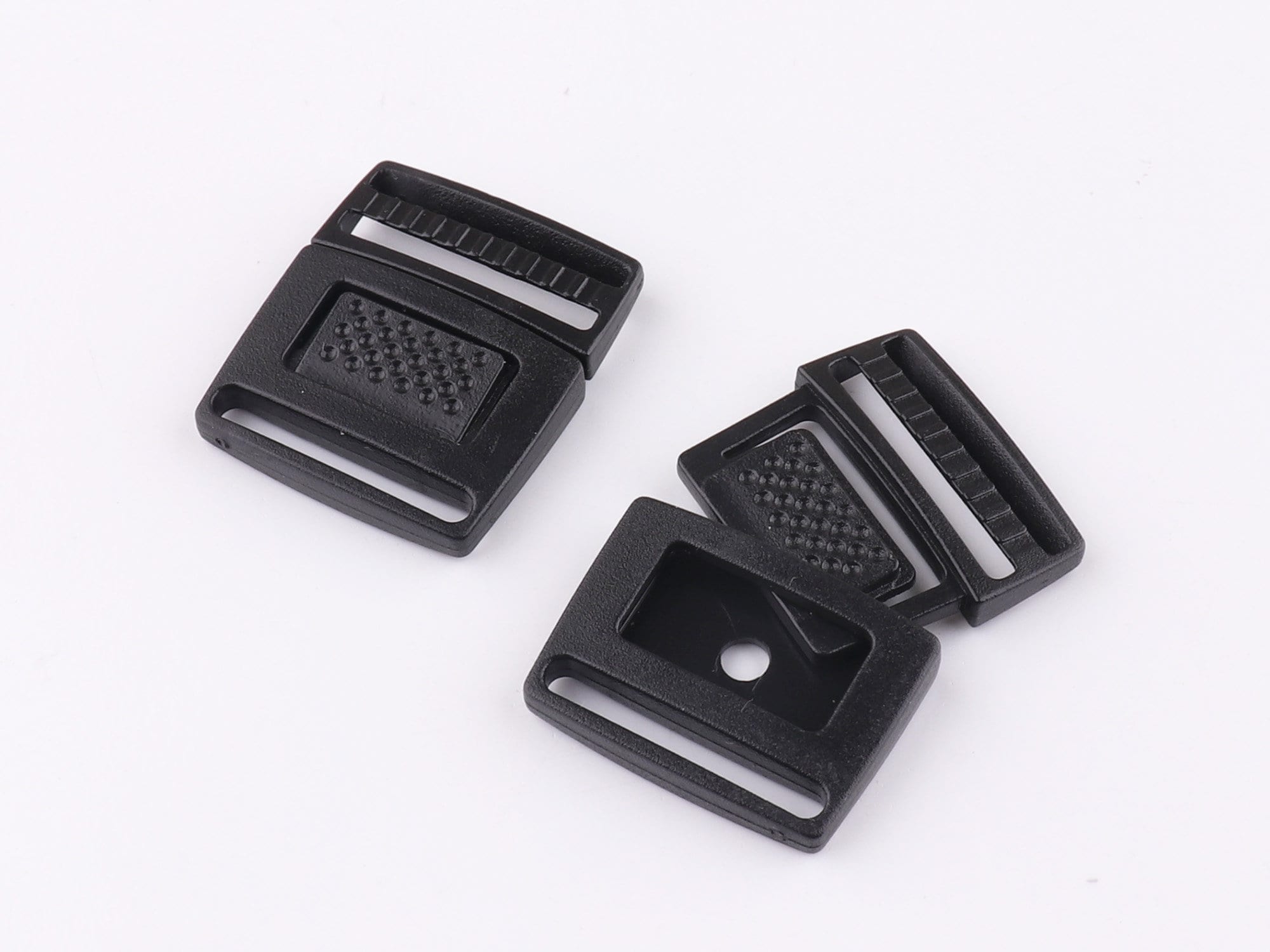 15-25mm Black Plastic Release Buckle Adjustable Buckles Webbing  Hardware,luggage Supplies,belt Strap Slide Buckle Bag Clasp Clip Lock 10pcs  