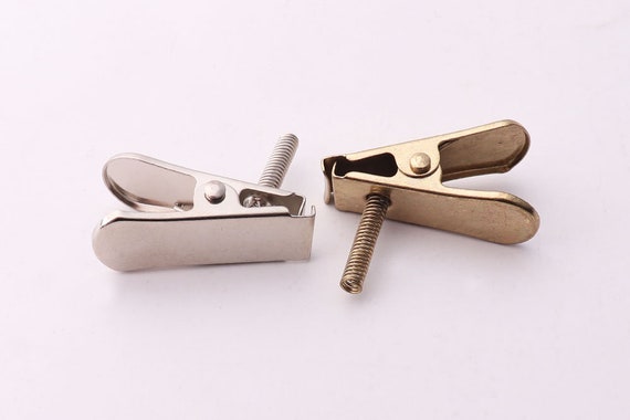 10pcs Spring Clips Metal Spring Clips Gold Clips With Spring Silver Spring  Clips Metal Clips Bulk Clips Badge Clip 