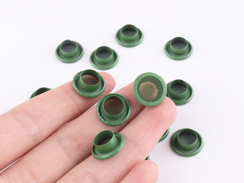 Green Eyelet Grommet Mesh Grommets Round Metal Eyelets Brass Etsy