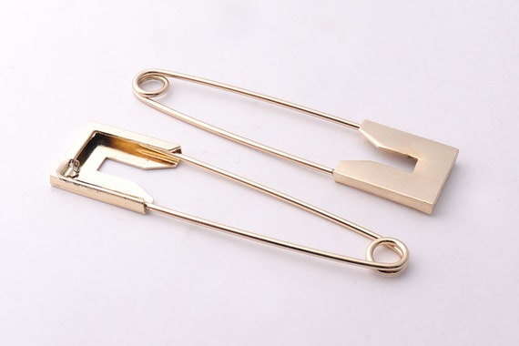 2pcs 80mm20mm Gold Brooch Pins Larger Safety Pins Jumbo | Etsy