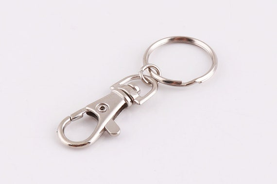 10pcs Silver Keychains Swivel Clasp With Split Keyrings Swivel Key Chain  Clasp Keychain Key Ring With Lobster Swivel Clasps -  Denmark