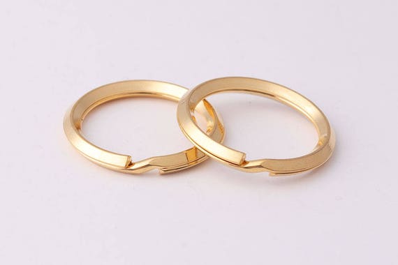 20mm Split Key Ring 15pcs Gold Key Chain Double Loops Split Keyring Small  Split Ring Connector Ring Keyring Charm 