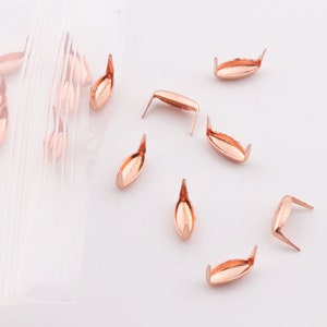 100pcs Nailheads Spots Rose gold Nailheads studs Metal Studs Nailheads rivet studs Punk Rock Nailheads Spikes for DIY Findings