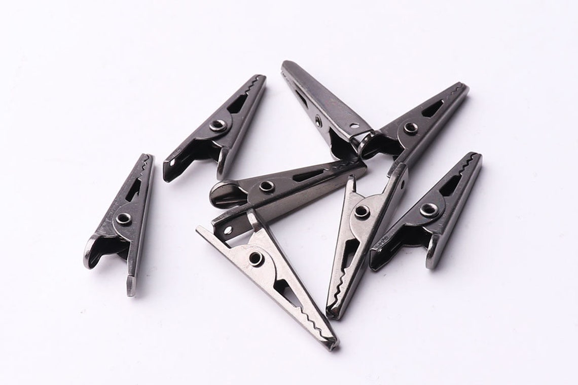 Gunmetal Clips With Teeth Bulk Clip Metal Clips Bulk Clips Etsy Israel