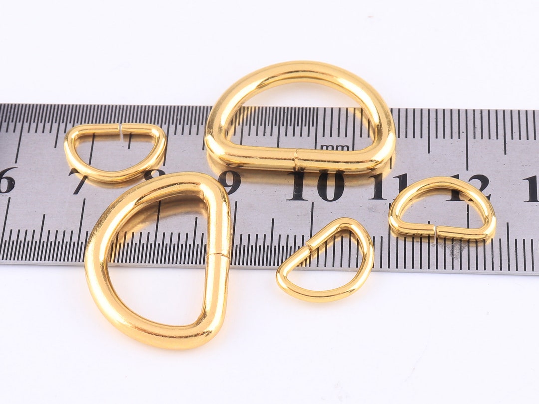 D Rings Seamed Gold D-rings for Bags Hardware Purse Ring D-rings ...