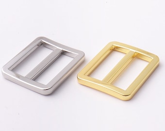 1" inch (25mm) Adjuster buckle Gold Silver Adjustable Slide Buckle Strap buckle Strap slider strap adjuster purse hardware