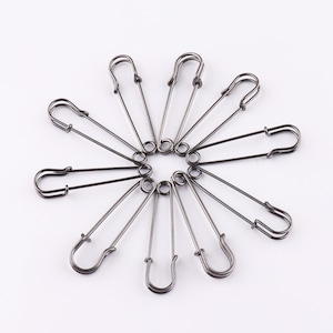 Sicherheitsnadeln Gunmetal abnehmbare Verriegelung Stich Marker Nähbedarf Kilt Pins Broschen Bar Pins Bulk Sicherheitsnadeln Schmuck Erkenntnisse 100pcs