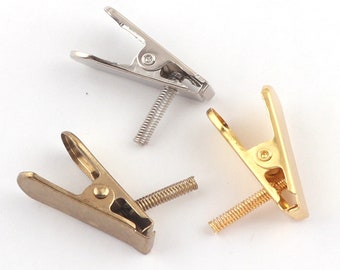 Feder-Frottee-Clips, 10 Stück – offene Federstahl-Werkzeug-Clips