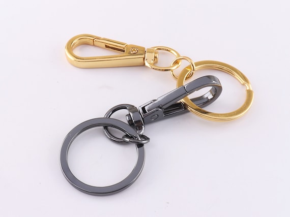 Keychain Clasp, Keychain Ring, Lobster Clasp Claw, Trigger Hook, Swivel Key  chain, Split Ring, DIY craft project, Save the Date Keychains